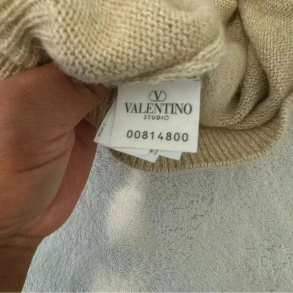 Valentino Jeans Mock Men's Turtleneck 1/4 Zip Sweater size XL - Picture 12 of 15